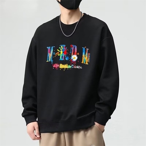 1506/QW30590/P35蓝天小草logo圆领卫衣图片