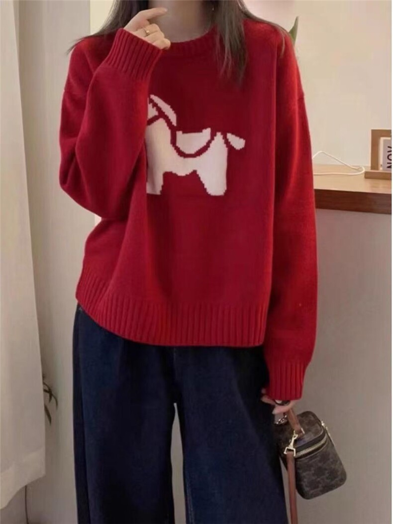2025年秋季时尚百搭通勤简约休闲女士羊毛衫,女装羊毛衫,哲奥羊绒