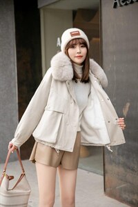 高大上大毛领派克服图片