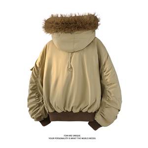 [现货座山雕羽绒服]连帽毛领加厚保暖休闲外套5D1200TP220368图片