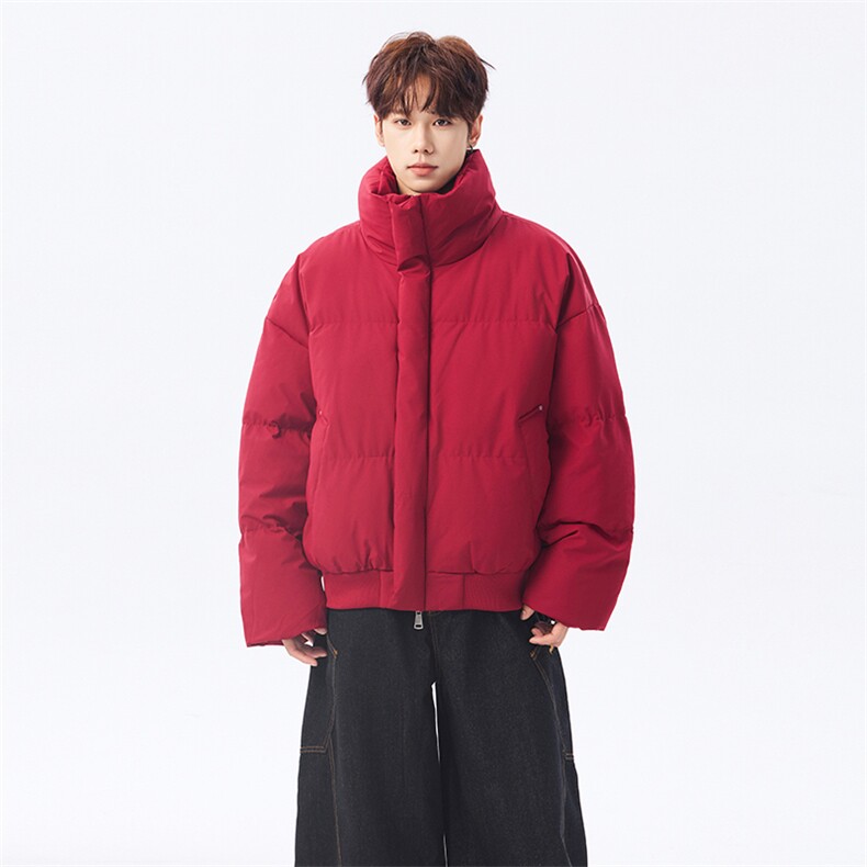 冬季clean纯色棉服潮流中性加厚短款棉衣HZ8816-特P68不议价,男装棉衣,星座610B-1