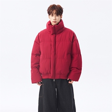 冬季clean纯色棉服潮流中性加厚短款棉衣HZ8816-特P68不议价，男装棉衣，星座610B-1