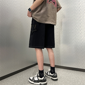 2024 夏季新款 内景大码美式复古水洗vibe短裤M-5X HK23172-特P35图片