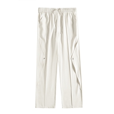 夏季宽松直筒潮牌设计感垂坠感阔腿休闲西裤X1980-特批45，男装西裤，星座718