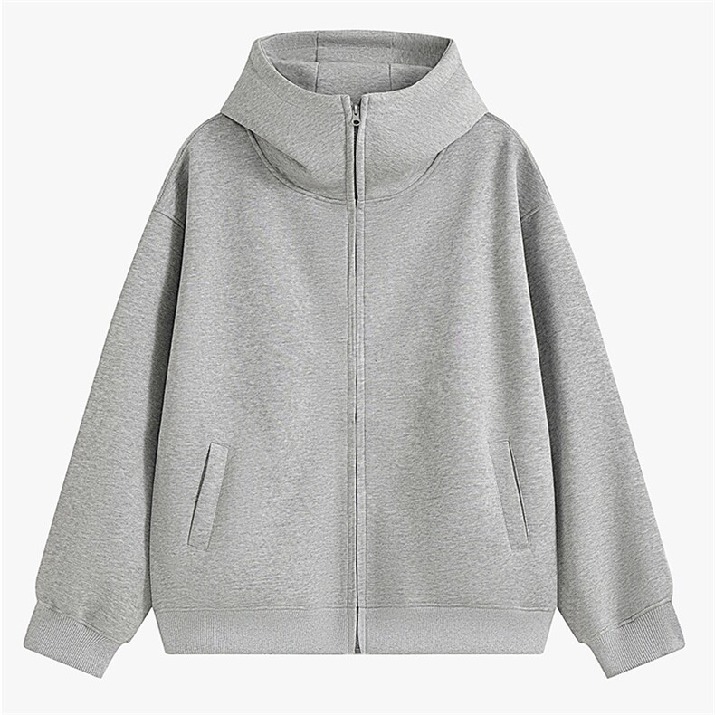 重磅500克boxy连帽卫衣双拉链开衫加绒奥粒绒RH5359JR-P75,男装卫衣,星座610B-1