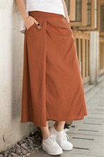 原创2022春夏文艺范复古棉麻不规则半身长裙休闲大摆A字裙女包邮，女装半身裙，风姿绰