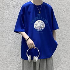 华夫格t恤男短袖男大码五分袖HT73410-P22，男装T恤，电商A040