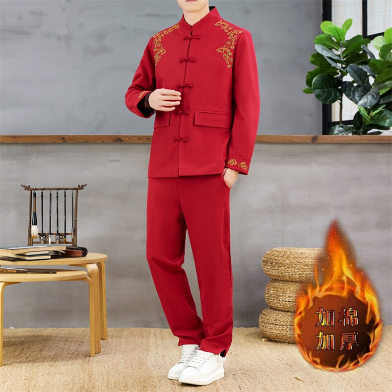 风加棉加厚套装，男装休闲套装，星座1206-2（原A206-2）