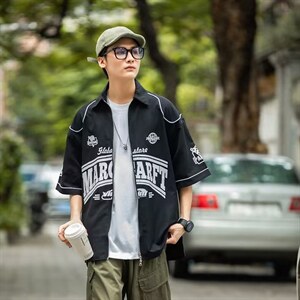 男秋季新款夹克外套短袖衬衫C323P36图片