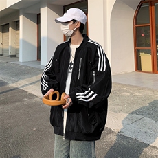 春秋季男棒球领休闲外套韩版ins宽松潮牌休闲工装夹克JK0739-P65，男装夹克，星座308B-1