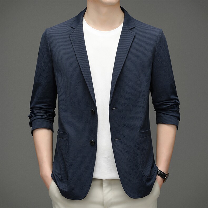 M23023钱塘2020-3春夏商务轻奢西装锦氨空调单西量大价优P195，男装西服，钱塘207-3