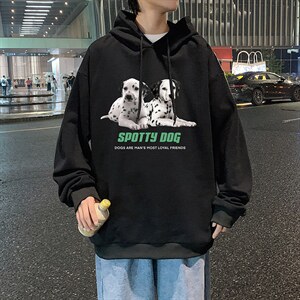 WY2263-P35 纯棉连帽卫衣男大码运动帽衫宽松薄外套男图片
