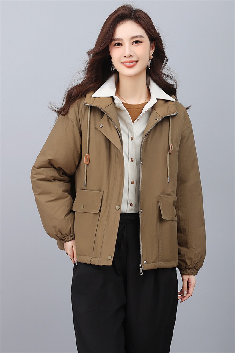 2023冬装新款宽松加棉外套连帽棉衣,女装棉衣/棉服,小林双子