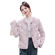 2023年秋冬季新款法式气质优雅小香风外套女，女装短外套，韩蜜菓