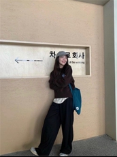 2025年秋季长袖圆领单件套头爱心提花时尚百搭，女装针织衫/毛衣，伊绒腾羊绒