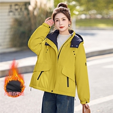 现货！现货！2025冬季新款冲锋衣羽绒服保暖加厚白鸭绒外套，女装羽绒服，以桐