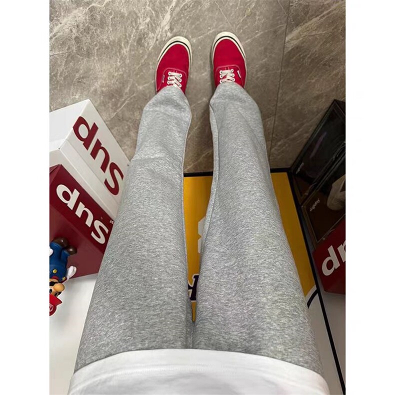 藏青休闲直筒裤运动裤日系男生垂感卫裤KZ578JR特35，男装休闲裤，星座417-3