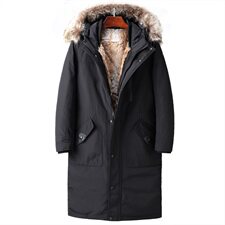2020电商B247冬季新款派克服羽绒服高绒休闲中长款保暖1912-P1950，男装羽绒服，电商B247
