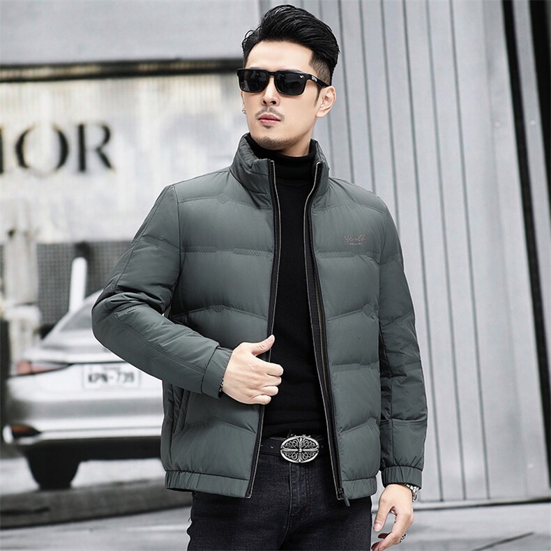M6803-11钱塘2020-3冬季厚款时尚休闲简约中年男士羽绒服P183,男装羽绒服,钱塘207-3