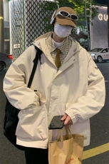 港风休闲大码运动情侣连帽夹克男外套CYJK9272P-75控价119，男装夹克，电商A128