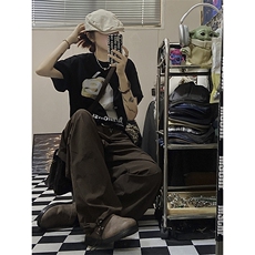 B221美式街头hiphop宽松户外工装休闲裤子LK23116-P60控78，男装休闲裤，电商B221