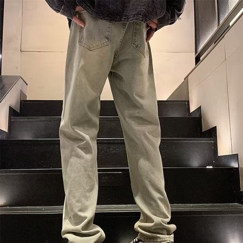 牛仔裤男长裤青春流行潮流新款水洗潮时尚拉链百搭春季直脚简约,男装牛仔裤,星座1210-1