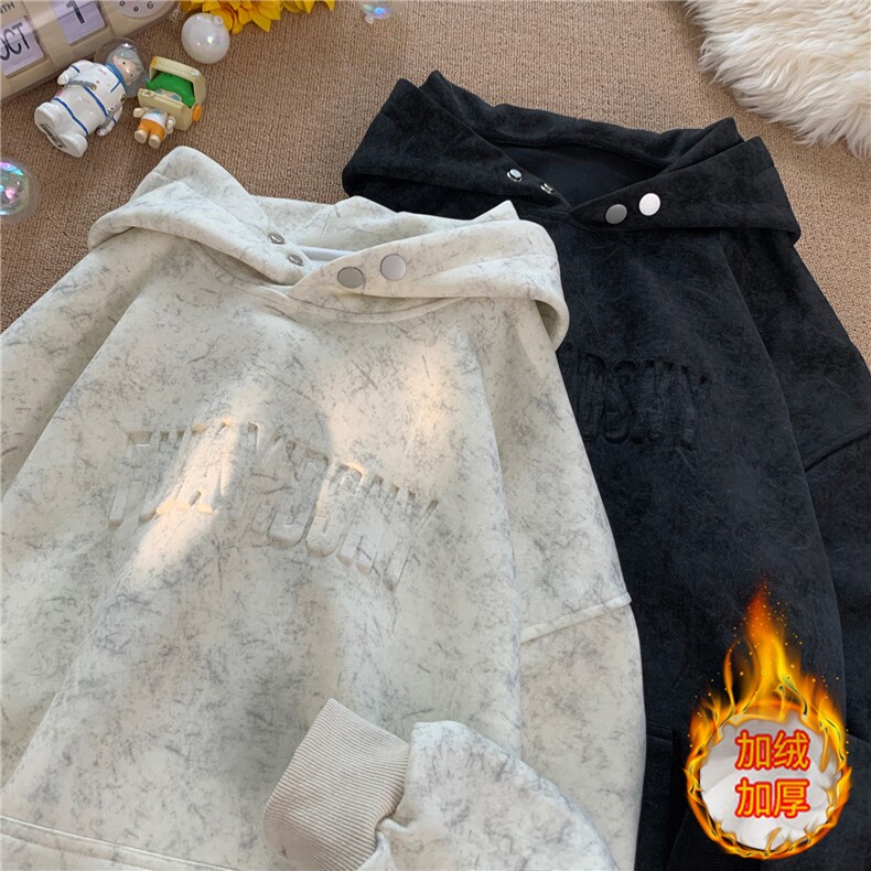 ！815A-W2207-P55特加绒65控88凹凸印卫衣上衣情侣装套头扎染,男装卫衣,星座815A