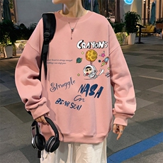 WY20-P28圆领卫衣男士潮牌上衣男长袖T恤男长袖t恤男加绒P36，男装卫衣，电商B367