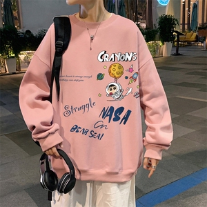 WY20-P28圆领卫衣男士潮牌上衣男长袖T恤男长袖t恤男加绒P36图片
