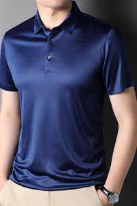 QLM22922男式2023年夏季新款T恤衫男短袖翻领休闲体恤P150图片