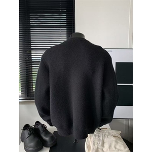 网络图 绿松石棒球服外套男春秋季新款针织开衫图片