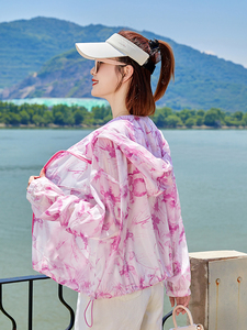 印花防晒衣女短款2025夏季新款透气百搭开衫小个子防晒服薄款外套图片