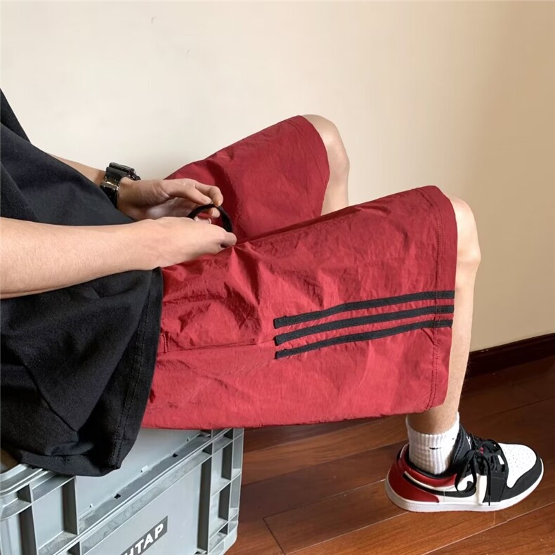 夏季冰丝短裤男生休闲时尚宽松短裤美式DK066p28,男装牛仔裤,星座1013