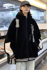 2024冬上新加绒加厚时尚棉衣羊羔绒连帽外套男女989-P110控价158，男装棉衣，电商A441-1