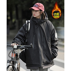 特批P105无差价防水双拉链连帽棉服男女同款加棉保暖棉衣外套M74，男装棉衣，电商A001-1