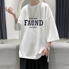春夏季七分袖t恤男大码五分袖男短袖中袖Q11295-P30，男装T恤，电商A040