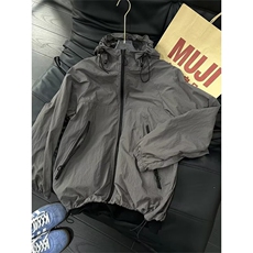 运动风衣外套男防风防雨冲锋衣春秋骑行跑步训练服防泼水连帽夹克，男装风衣，星座1210-1