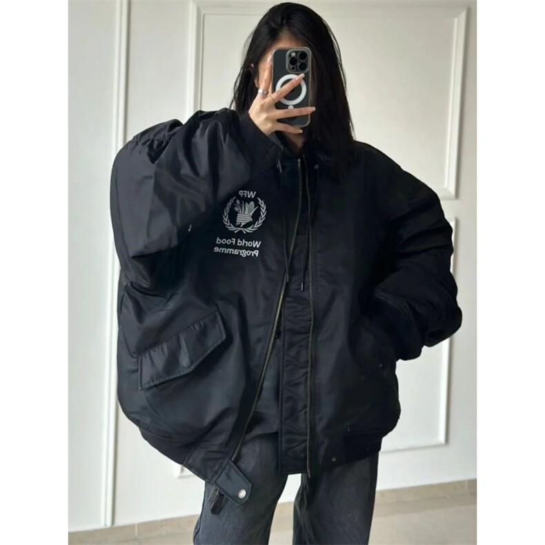 网络图现货！飞行员夹克棉服设计感小众高级连帽棉衣RMY99-P138,男装棉衣,星座1005-6