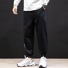K12045-P40束脚纯棉运动裤男士休闲裤大码宽松卫裤男马切达，男装休闲裤，电商A040A
