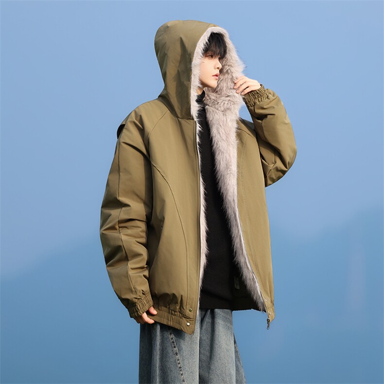 M8602-P95冬季新款男女同款座山雕连帽棉衣外套,男装棉衣,星座109