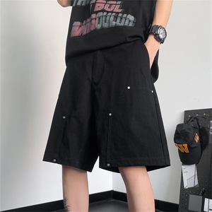 夏季小众设计宽松休闲五分裤美式街头复古工装短裤 现货K7971-P32图片