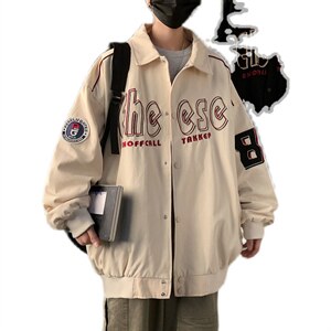 2024秋装男士夹克工装外套潮流休闲刺绣上衣A158=JK311-P98,男装夹克,电商A158-1