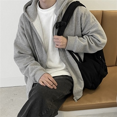 816B-WY009-P70春秋男女韩版纯色连帽卫衣情侣百搭休闲外套宽松，男装卫衣，星座816B