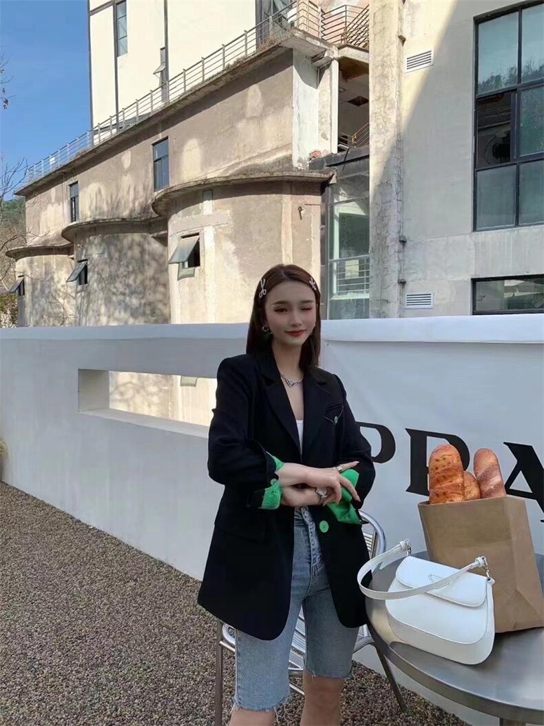 撞色西装4色，女装西装，欧妮卡蒂蔓