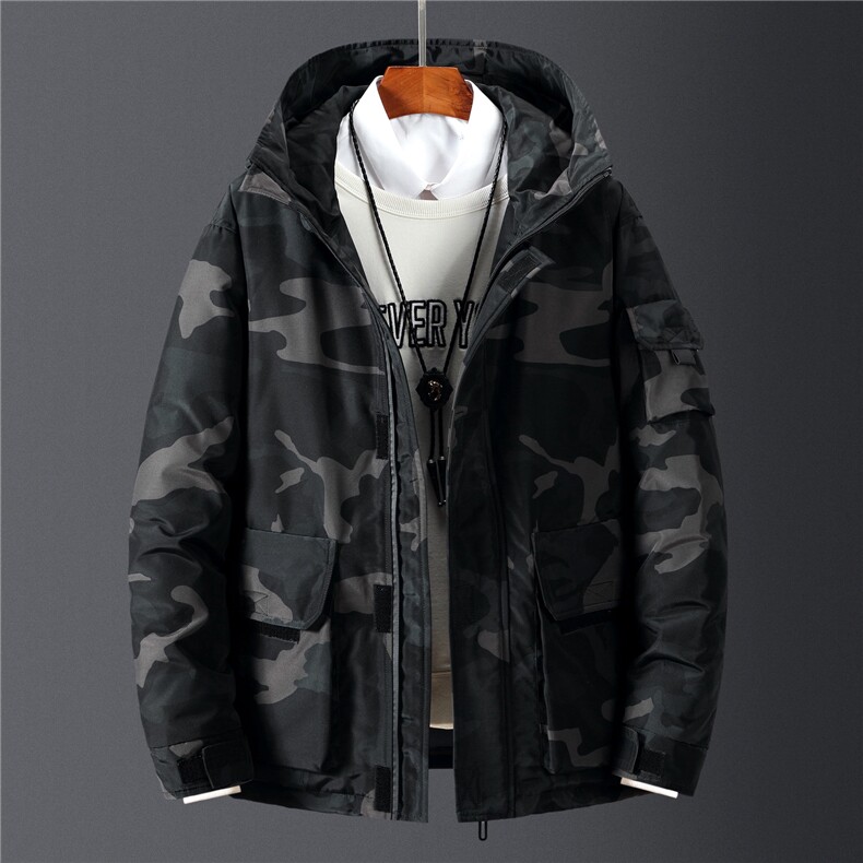 2020电商B247冬季工装情侣羽绒服短款白鸭绒加厚潮外套MY057-P110,男装羽绒服,电商B247