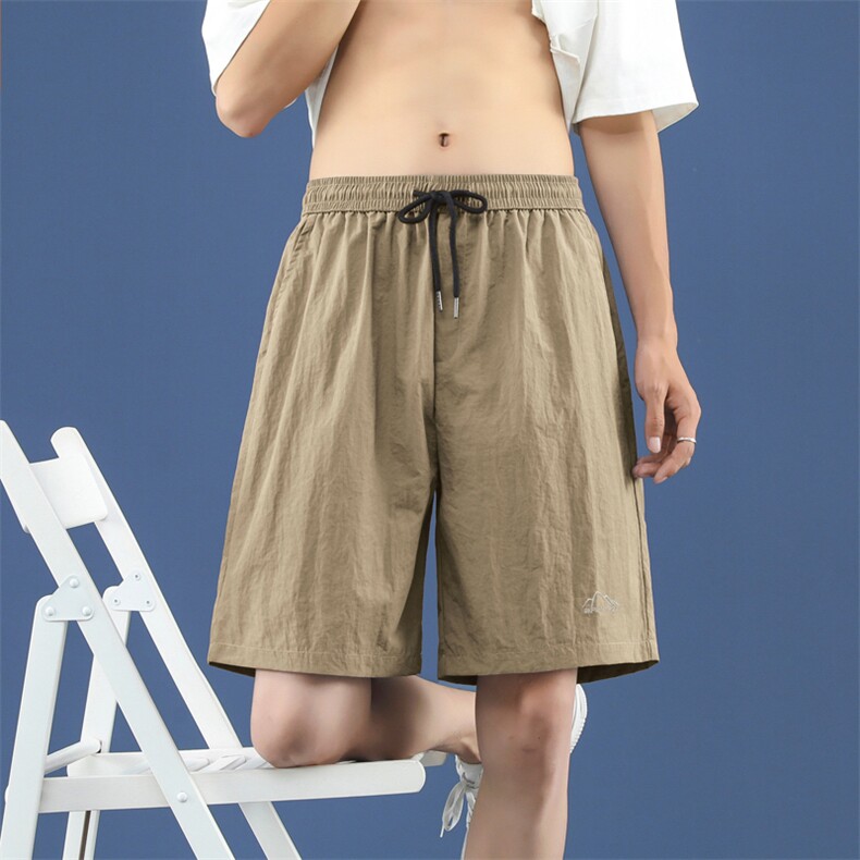 紫色速干工装短裤男款夏季小众质感多巴胺裤子户外篮球运动五分裤，男装休闲裤，星座718-1