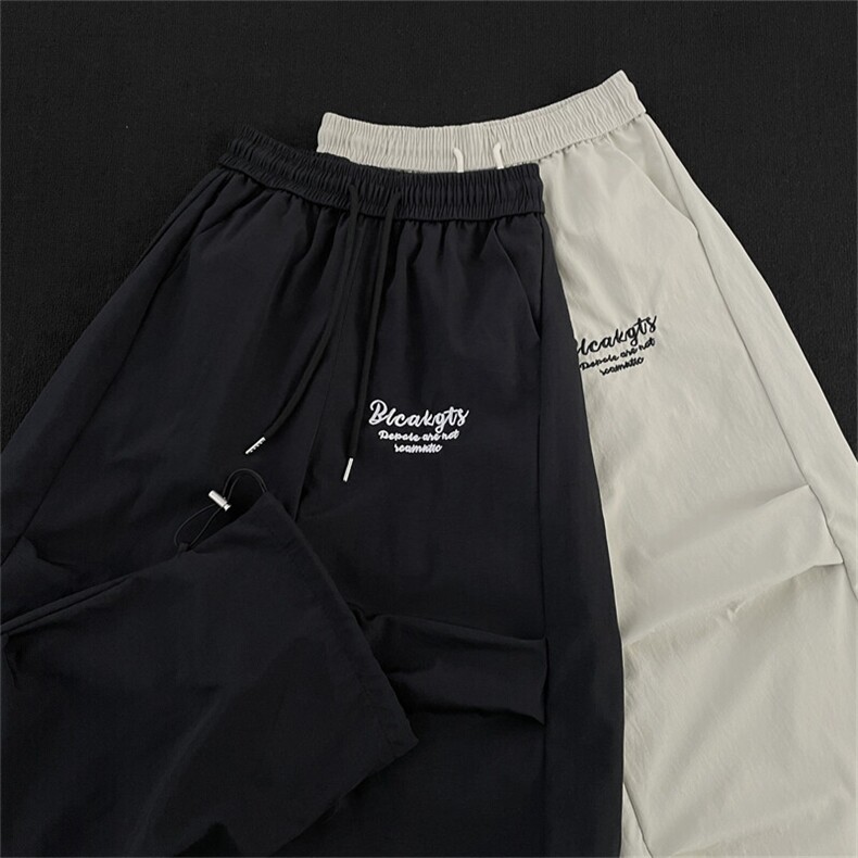 美式复古高级感褶皱伞兵工装裤垂感宽松阔腿弯刀裤SA8017P40,男装工装外套,星座1013-1