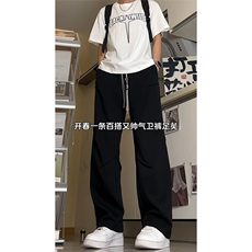 得物品质可二开~改版直筒针织运动卫裤K833特P45控68，男装休闲裤，电商A309