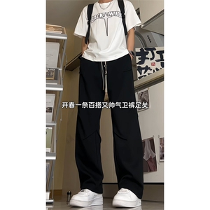 得物品质 可二开~改版直筒针织运动卫裤 K833特P45 控68图片