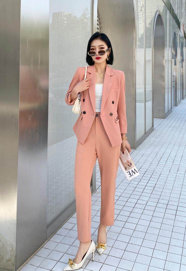 刺绣款西装套装，女装西装，斯瑞威